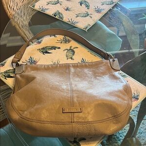 Classic Women's Leather Shoulder Bag in Brown